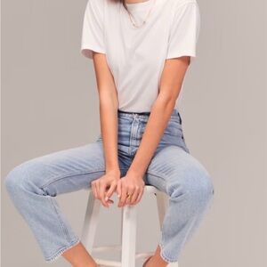 Abercrombie & Fitch Ultra High waisted  Ankle Jeans medium light blue